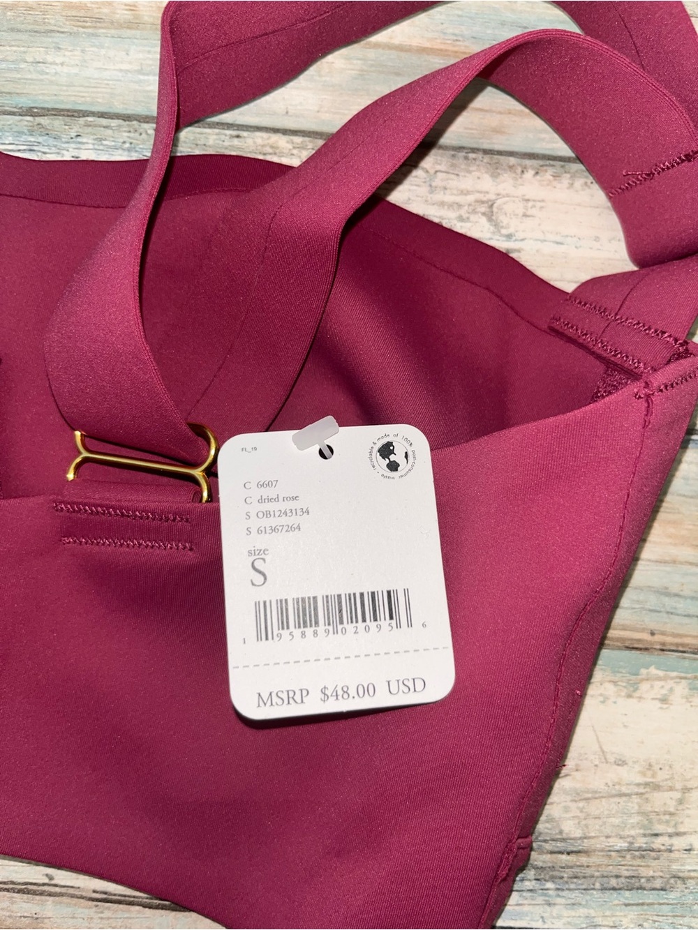 Free People Intimately Dried Rose Longline Bra Bralette Crop Top NWT S - Picture 5 of 5